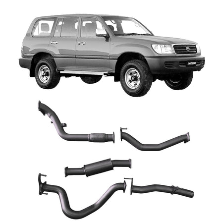 Redback - Redback Extreme Duty Exhaust for Toyota Landcruiser 105 Series Wagon (03/1998 - 10/2007) - 4x4 Offroad Centre