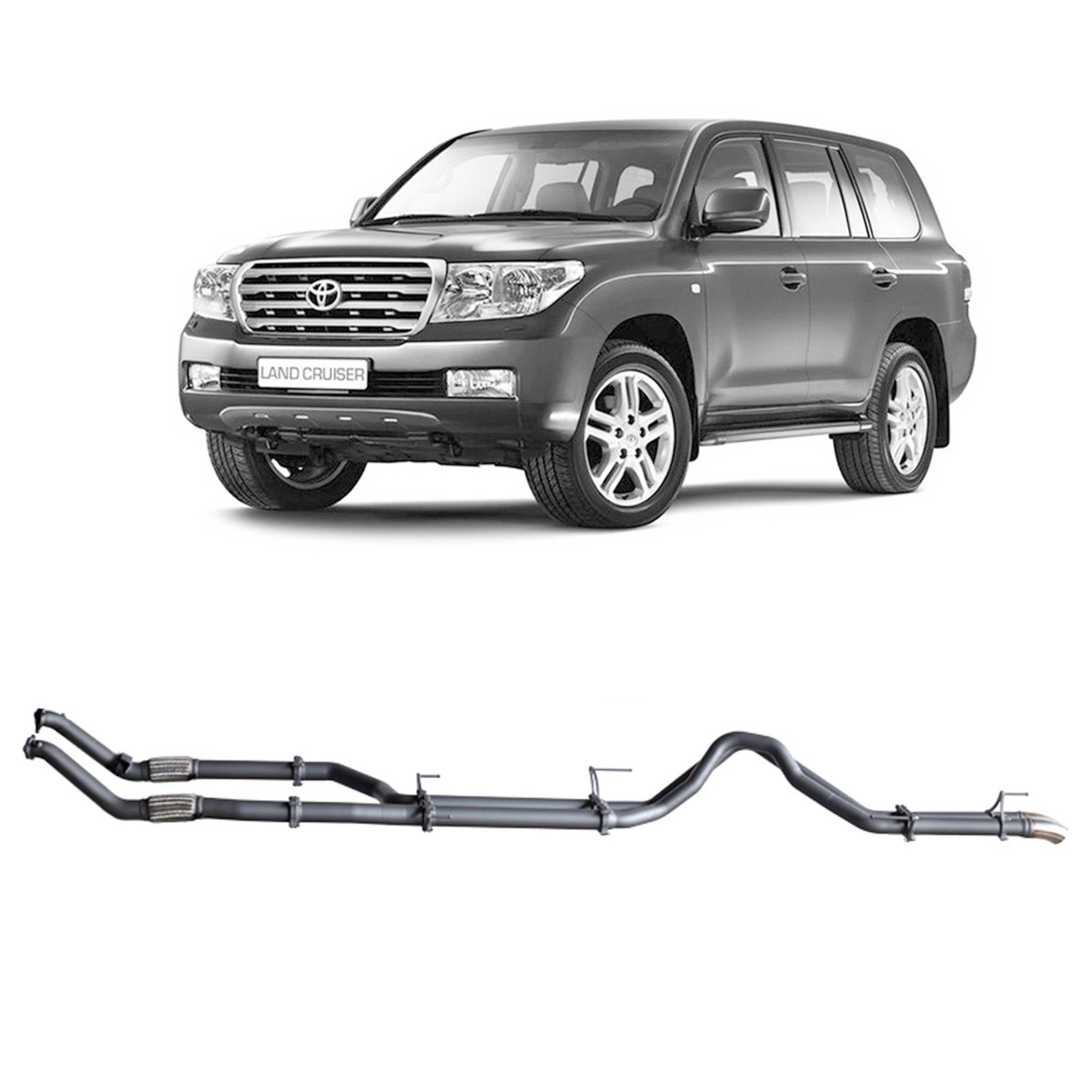 Redback - Redback Extreme Duty Exhaust for Toyota Landcruiser 200 Series 4.5L V8 (11/2007 - 09/2015) - 4x4 Offroad Centre
