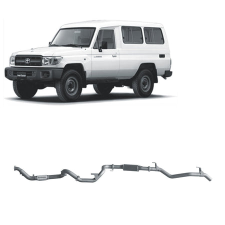 Redback - Redback Extreme Duty Exhaust for Toyota Landcruiser 78 Series 4.2L TD (01/2001 - 01/2007) - 4x4 Offroad Centre