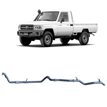Redback - Redback Extreme Duty Exhaust for Toyota Landcruiser 79 Series 4.2L 1HZ (10/1999 - 01/2007) - 4x4 Offroad Centre