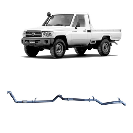 Redback - Redback Extreme Duty Exhaust for Toyota Landcruiser 79 Series 4.2L 1HZ (10/1999 - 01/2007) - 4x4 Offroad Centre
