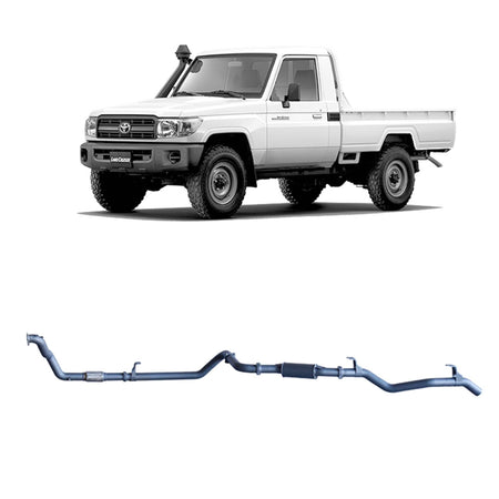 Redback - Redback Extreme Duty Exhaust for Toyota Landcruiser 79 Series 4.2L 1HZ (10/1999 - 01/2007) - 4x4 Offroad Centre