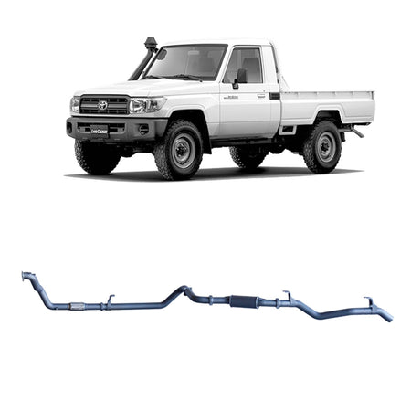 Redback - Redback Extreme Duty Exhaust for Toyota Landcruiser 79 Series 4.2L 1HZ (10/1999 - 01/2007) - 4x4 Offroad Centre