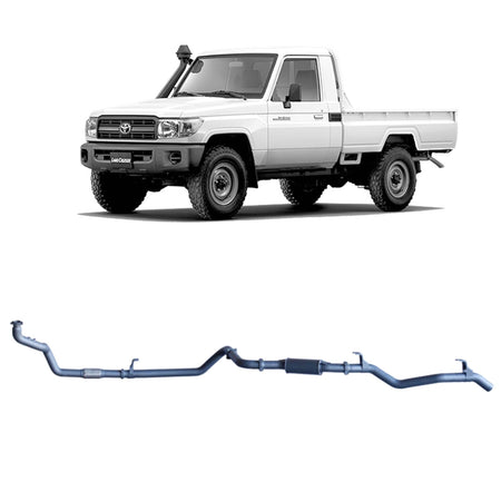 Redback - Redback Extreme Duty Exhaust for Toyota Landcruiser 79 Series 4.2L 1HZ (10/1999 - 01/2007) - 4x4 Offroad Centre