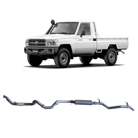 Redback - Redback Extreme Duty Exhaust for Toyota Landcruiser 79 Series Single Cab (03/2007 - 10/2016) - 4x4 Offroad Centre