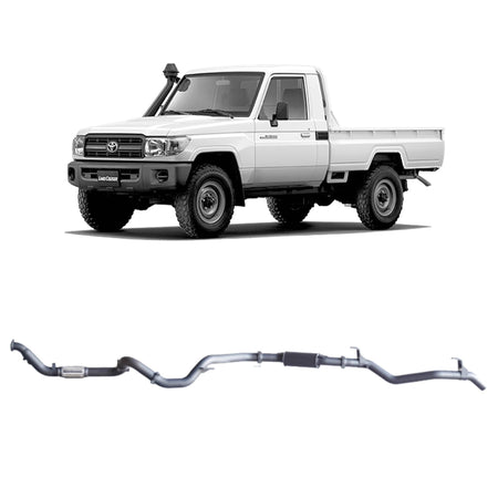 Redback - Redback Extreme Duty Exhaust for Toyota Landcruiser 79 Series Single Cab (03/2007 - 10/2016) - 4x4 Offroad Centre