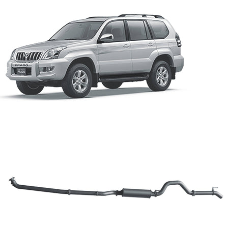 Redback - Redback Extreme Duty Exhaust for Toyota Prado 120 Series 1KZ - TE (10/2002 - 10/2006) - 4x4 Offroad Centre