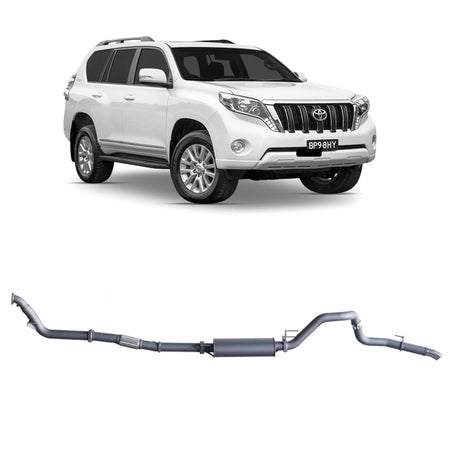 Redback - Redback Extreme Duty Exhaust for Toyota Prado 120/150 Series 1KD - FTV (11/2006 - 07/2015) - 4x4 Offroad Centre