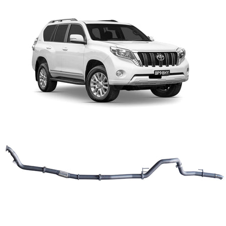 Redback - Redback Extreme Duty Exhaust for Toyota Prado 120/150 Series 1KD - FTV (11/2006 - 07/2015) - 4x4 Offroad Centre