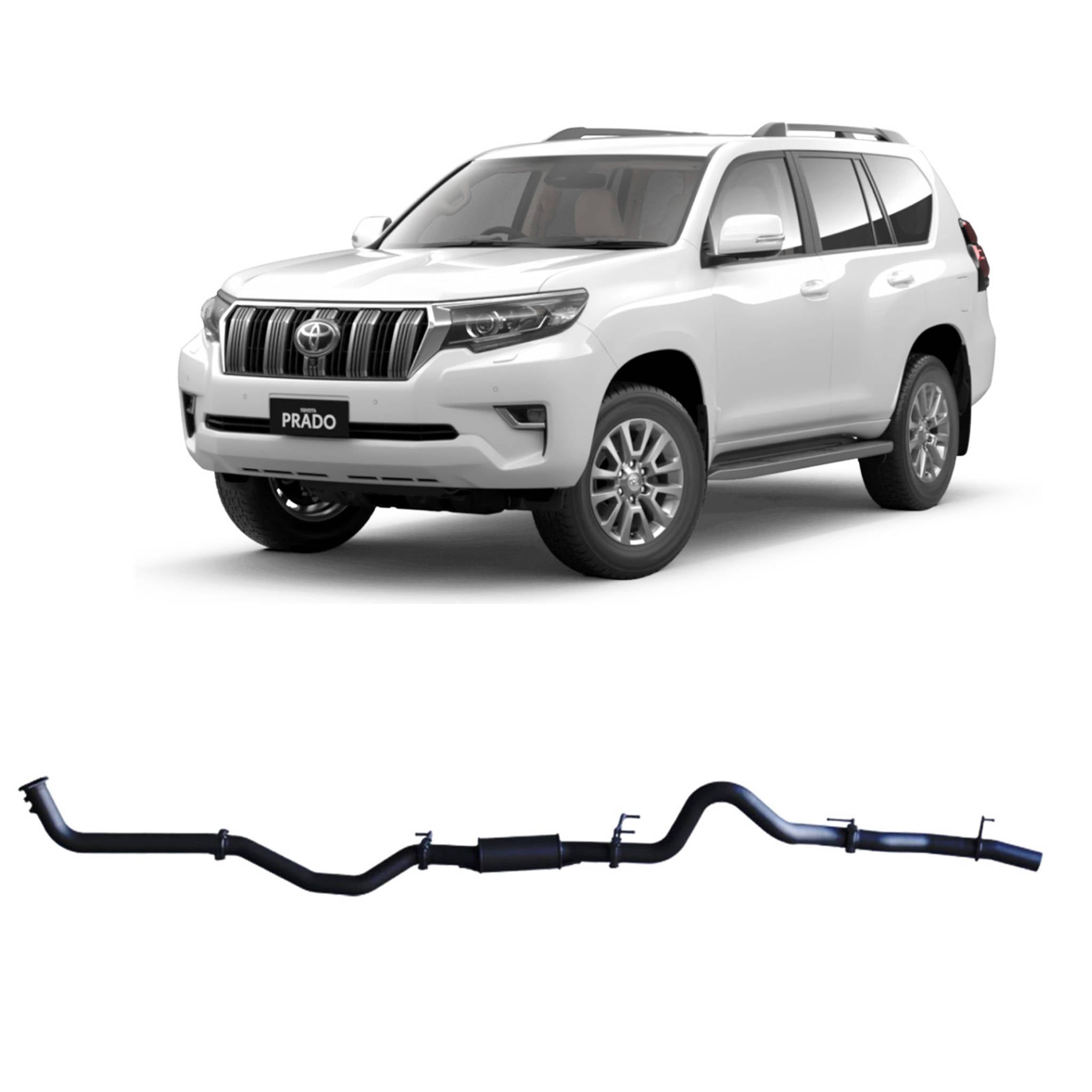 Redback - Redback Extreme Duty Exhaust for Toyota Prado 150 Series 2.8L (08/2015 - on) - 4x4 Offroad Centre