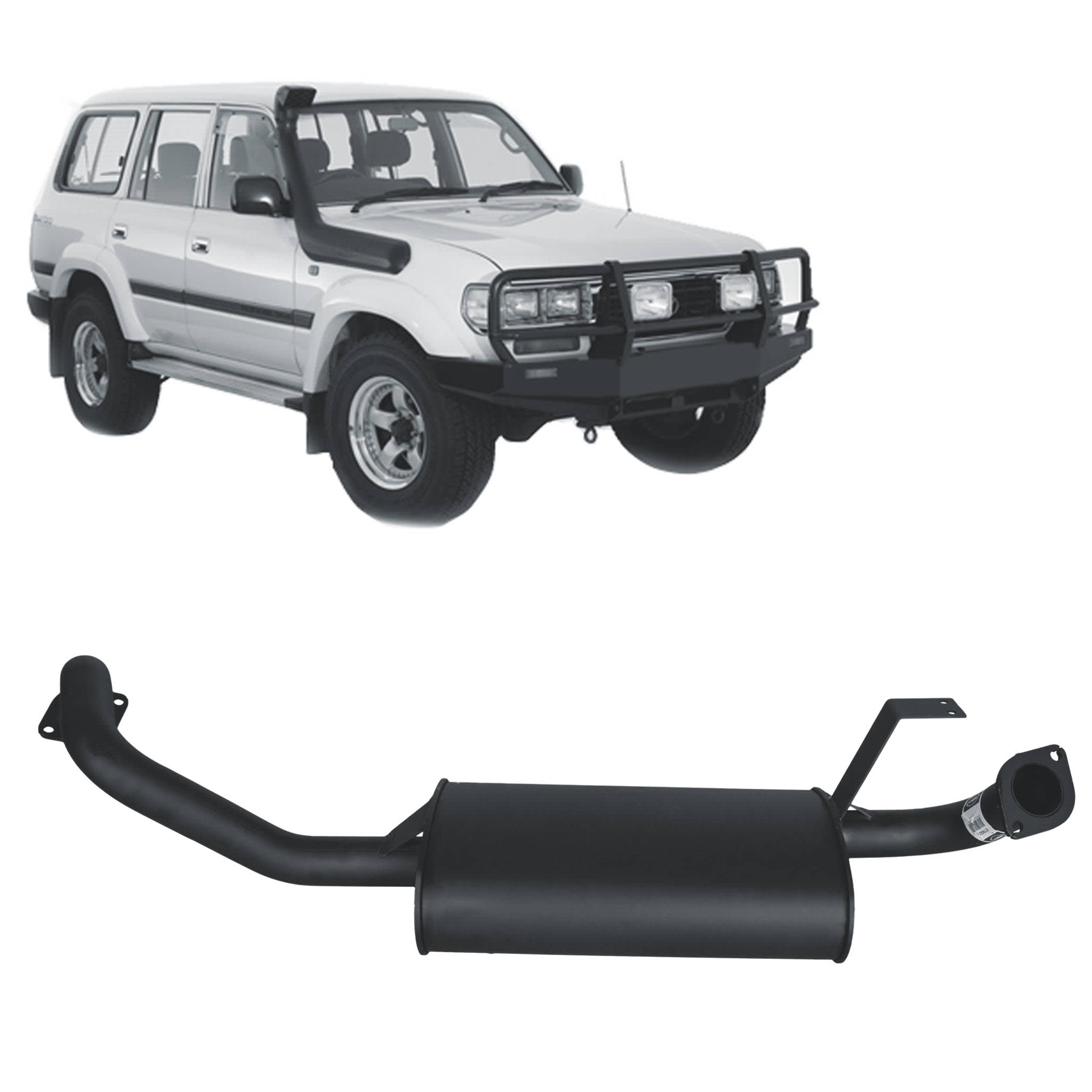 Redback - Redback Performance Exhaust for Toyota Landcruiser 80 Series Wagon 4.2L 1HZ & 4.5L FZ - 4x4 Offroad Centre