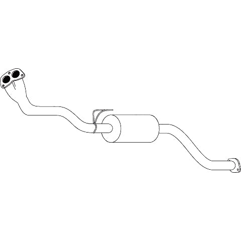 Redback - Redback Standard Replacement Exhaust for Toyota Hilux (01/1998 - 04/2005) - 4x4 Offroad Centre