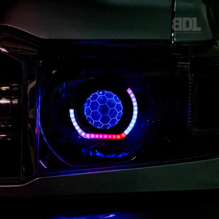 RGBW 'Angry Eye' Headlight Kit - Bushdoof Lighting