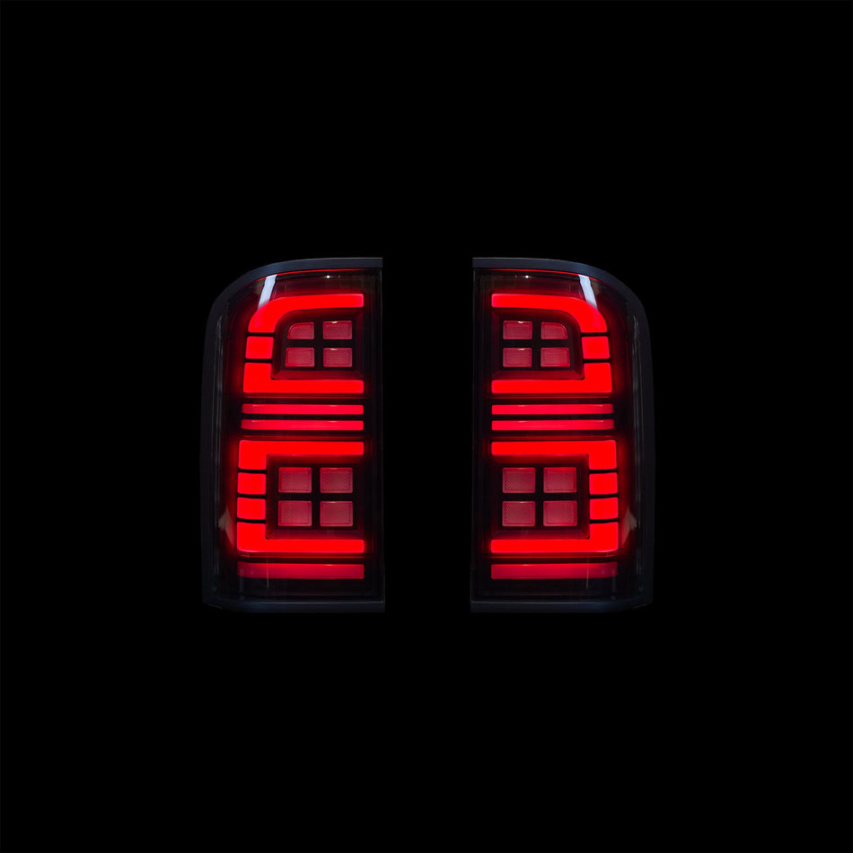 Blacked Out LED Tail Lights for Nissan GU S1-3 Patrol Y61