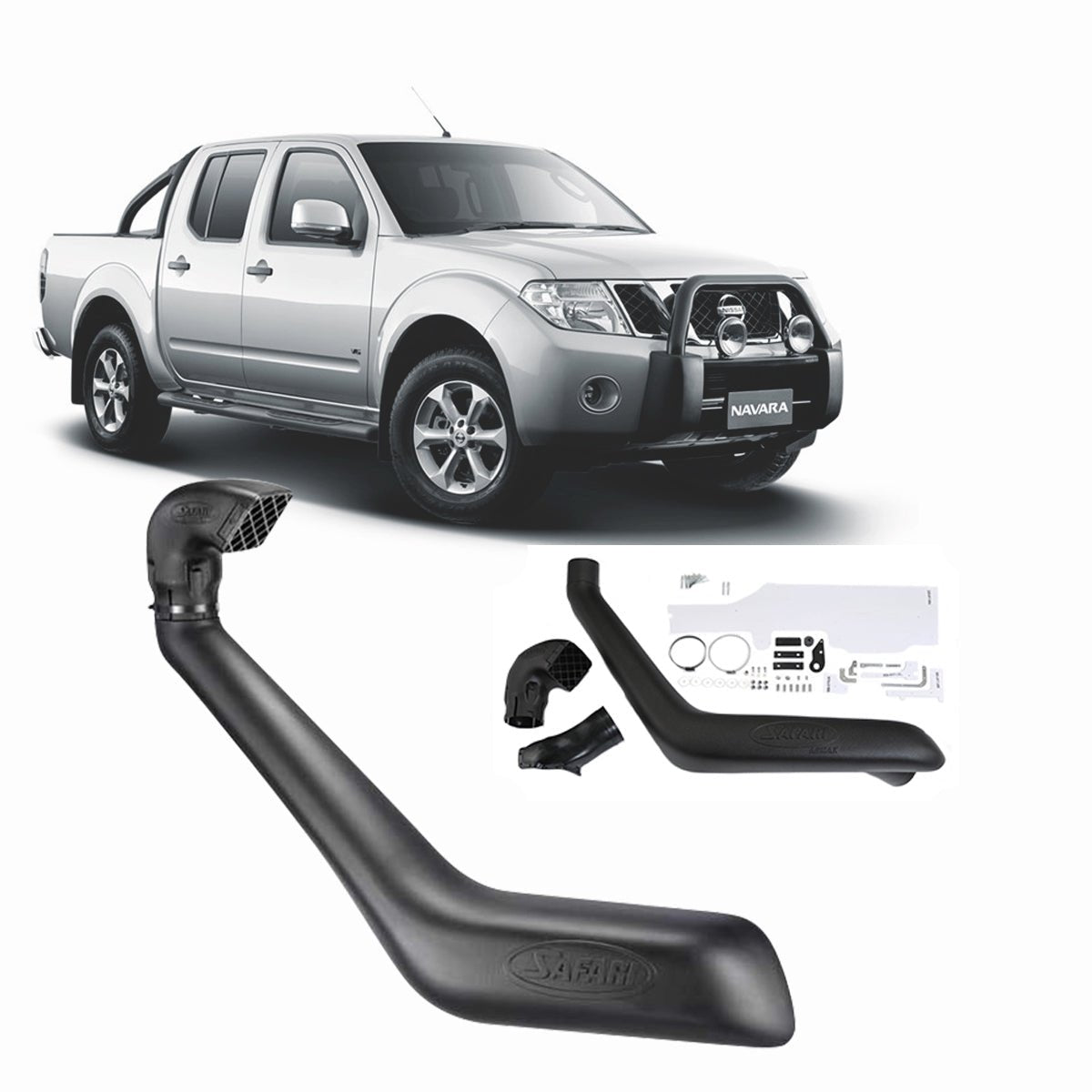 Safari - Safari Snorkel for Nissan Navara (07/2008 - 07/2015) - 4X4OC™ | 4x4 Offroad Centre