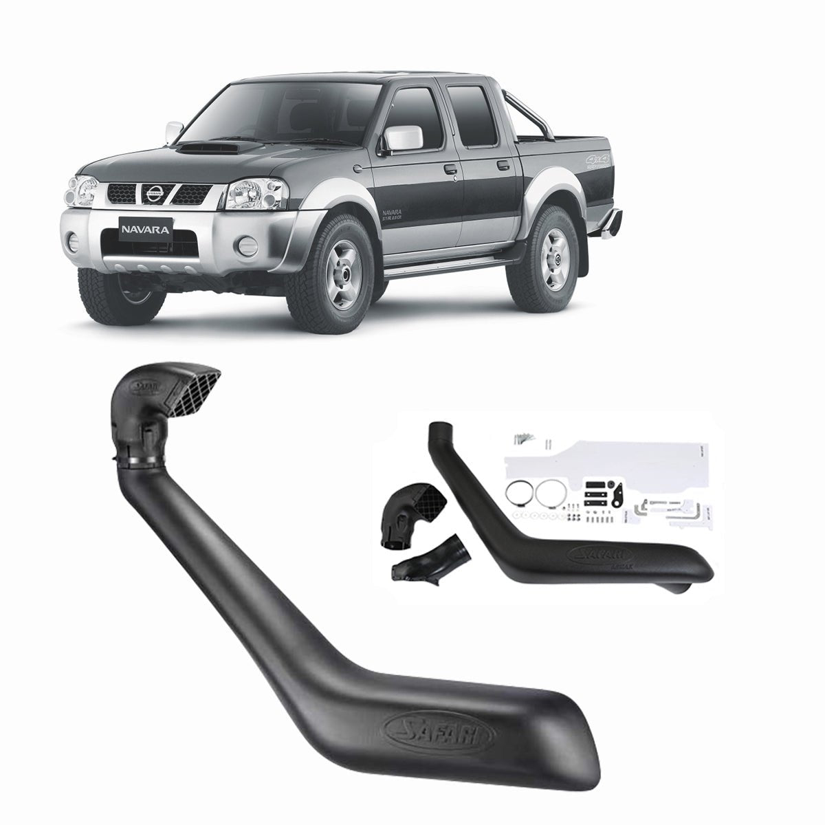 Safari - Safari Snorkel for Nissan Navara (11/2001 - 07/2015) - 4X4OC™ | 4x4 Offroad Centre