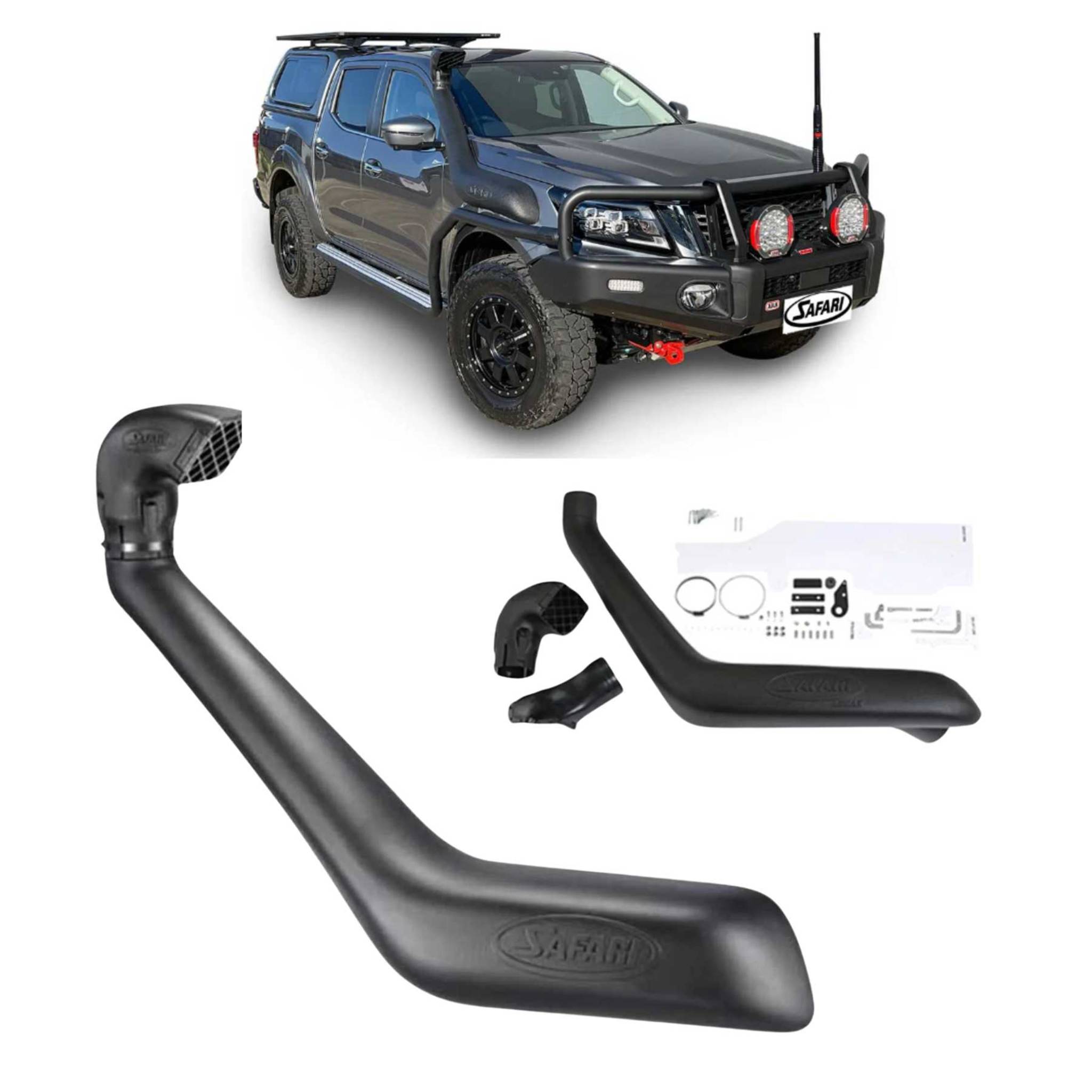 Safari - Safari V - Spec Snorkel for Nissan Navara NP300 D23 2.3L Facelift Models (12/2020 - on) - 4x4 Offroad Centre
