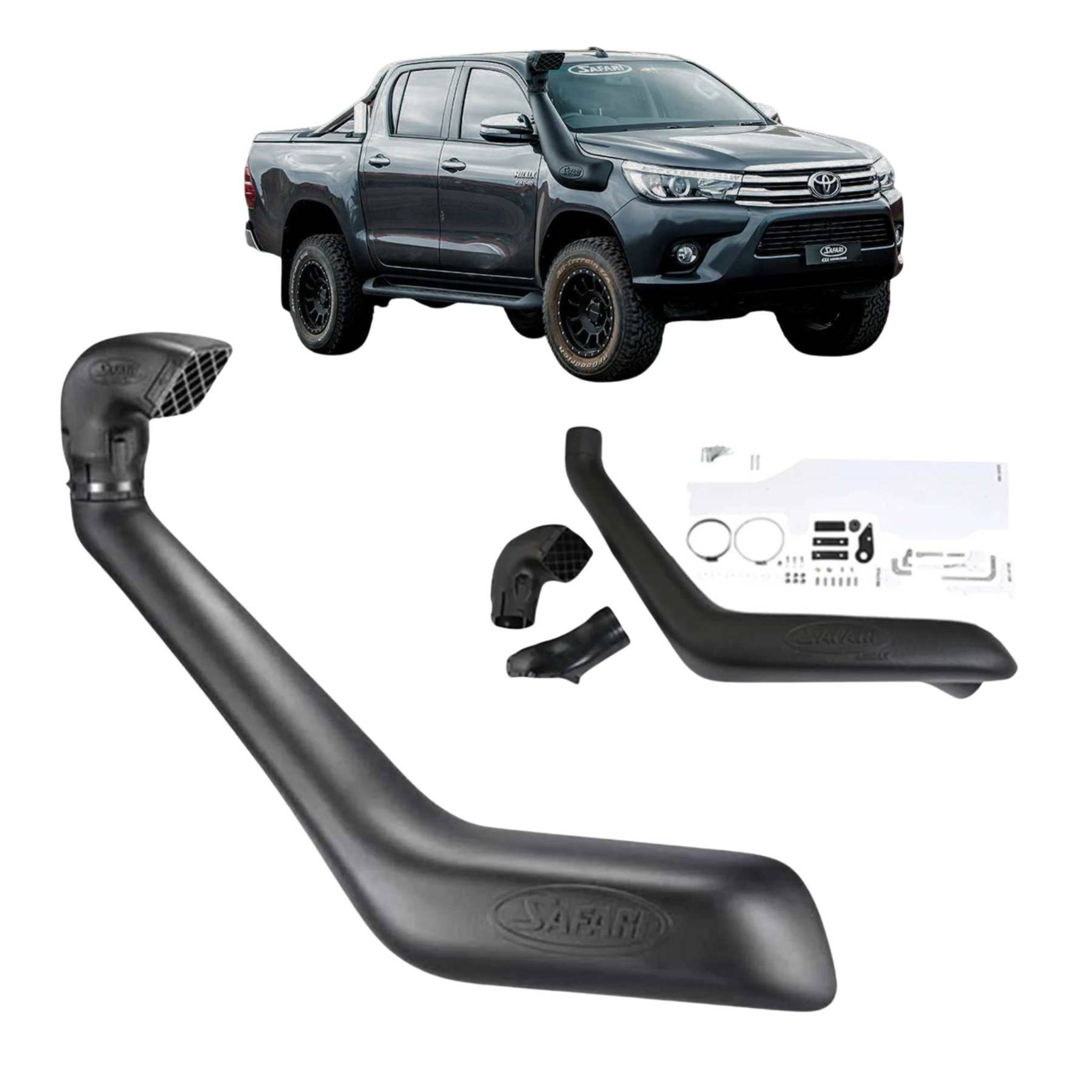 Safari - Safari V - Spec Snorkel for Toyota Hilux Wide Body 2.8L Diesel GUN126R (10/2015 - on) - 4x4 Offroad Centre