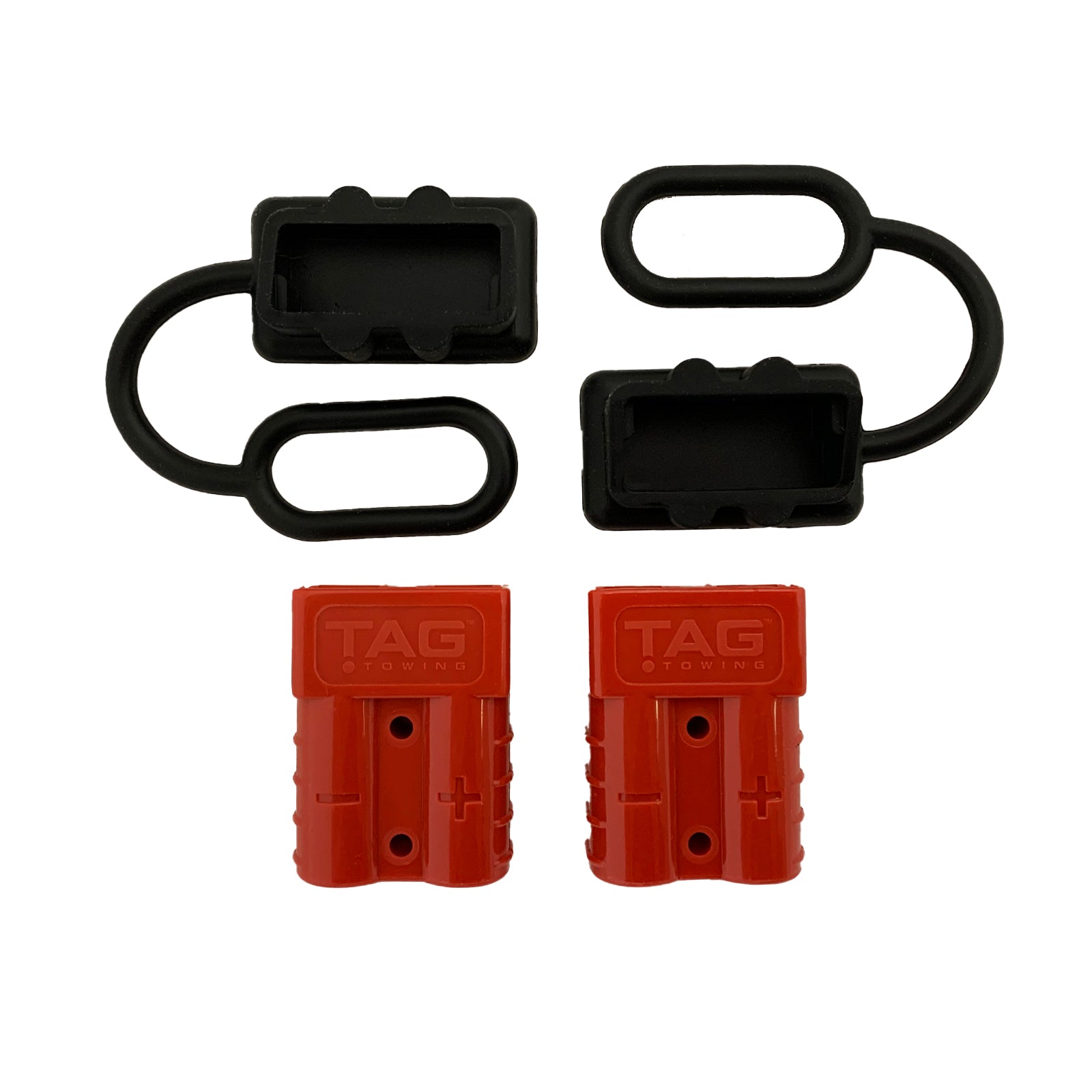 TAG - TAG Heavy Duty Connector Set (Red Anderson Plugs) with Covers - 4x4 Offroad Centre