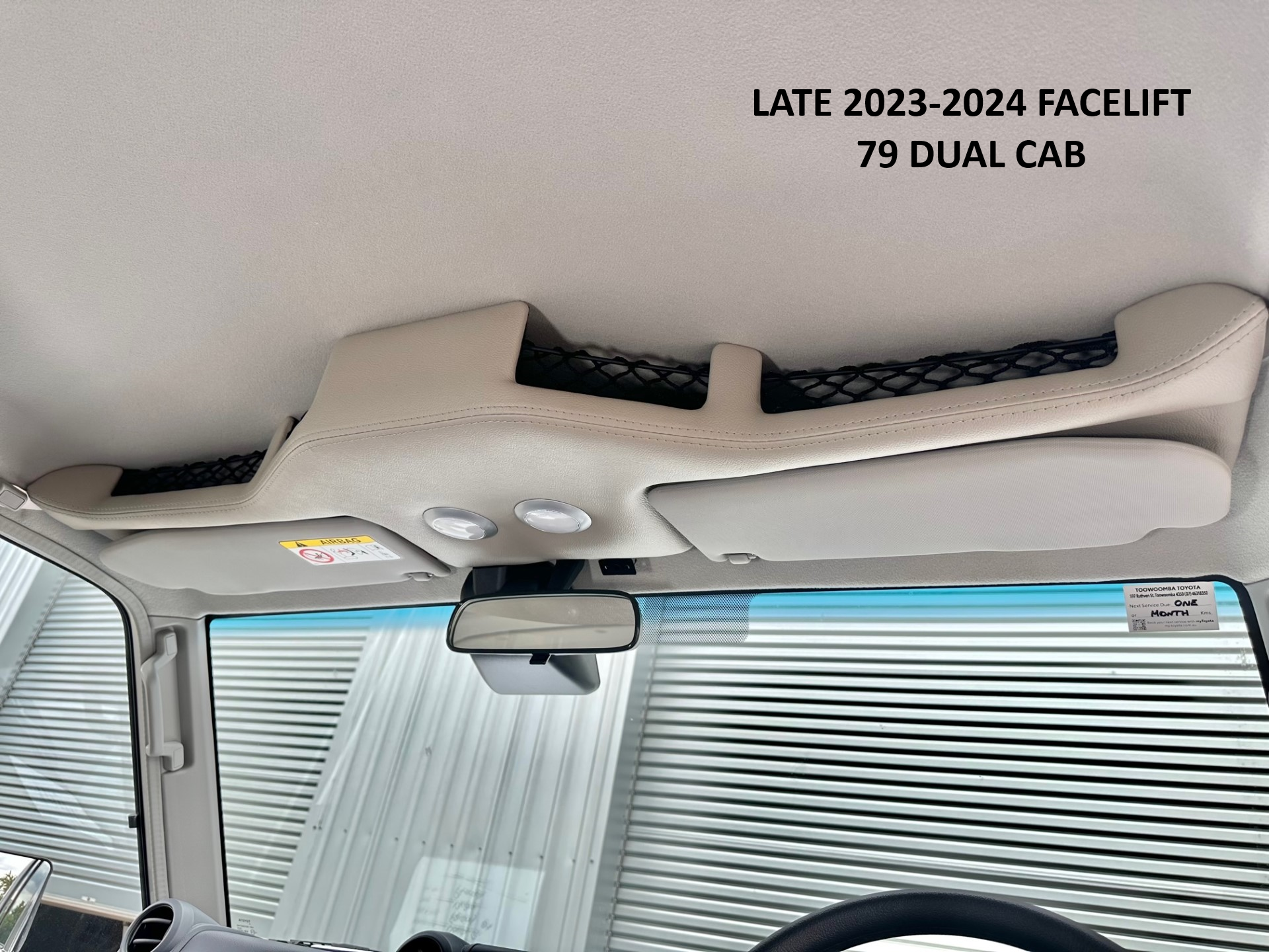Bulge Shape Roof Console - Full Storage (4 Pockets)