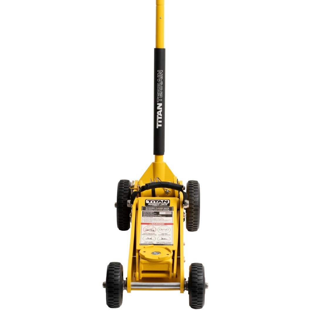 Titan Terrain - 3 TONNE RUGGED FLOOR JACK - CANARY YELLOW 'LIMITED EDITION' - 4x4 Offroad Centre