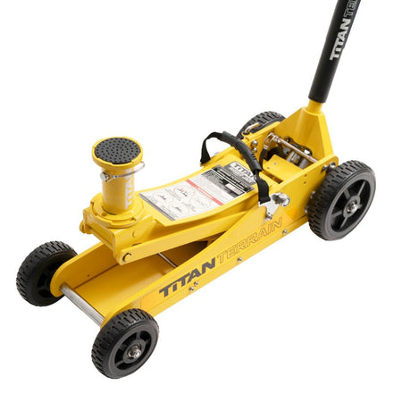 Titan Terrain - 3 TONNE RUGGED FLOOR JACK - CANARY YELLOW 'LIMITED EDITION' - 4x4 Offroad Centre