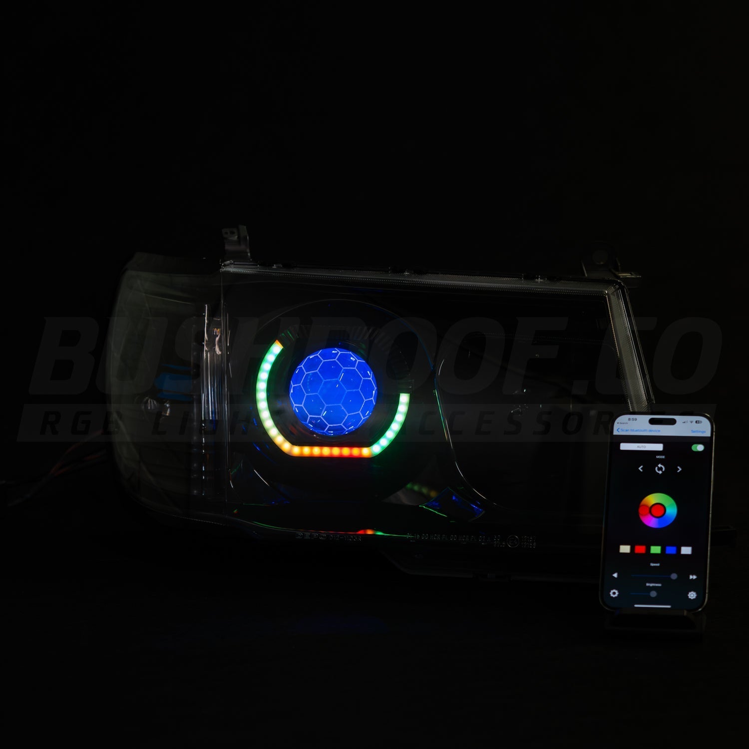 Toyota 100/105 Series Custom Headlights - Bushdoof Lighting