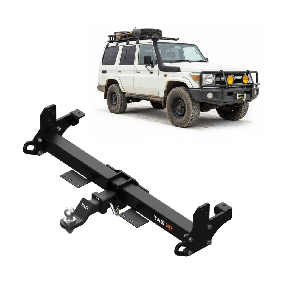 TAG Extreme Recovery Towbar & Direct Fit Wiring for Toyota Landcruiser 76 Series Wagon (03/2007 - On)