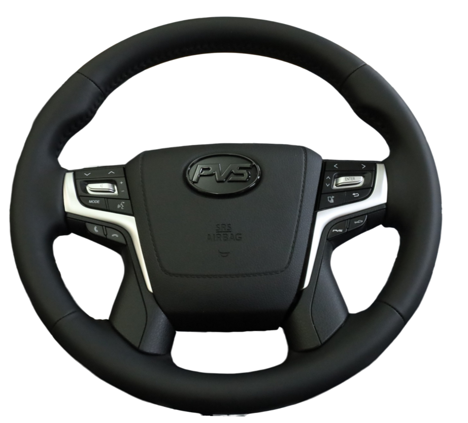 Basic Black Leather Steering Wheel Upgrade Kit for Toyota